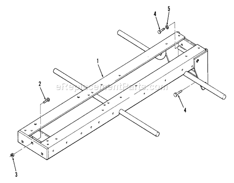 Frame Diagram and Parts List for 21-08K804 1988 Toro Lawn Tractor