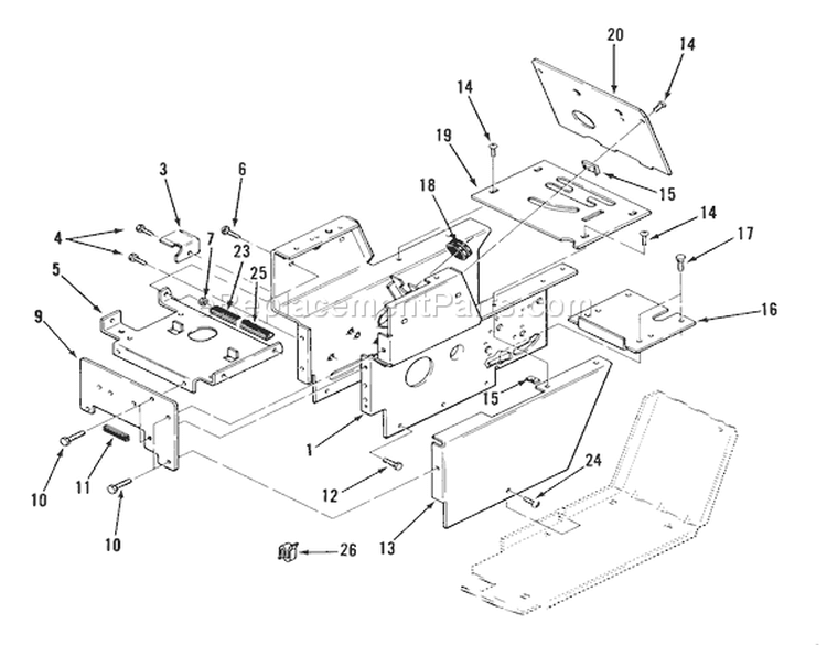 Page AC Diagram and Parts List for 21-08K804 1988 Toro Lawn Tractor