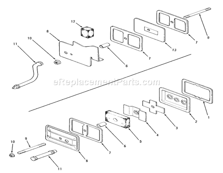 Breather & Vent Diagram and Parts List for 21-08K804 1988 Toro Lawn Tractor