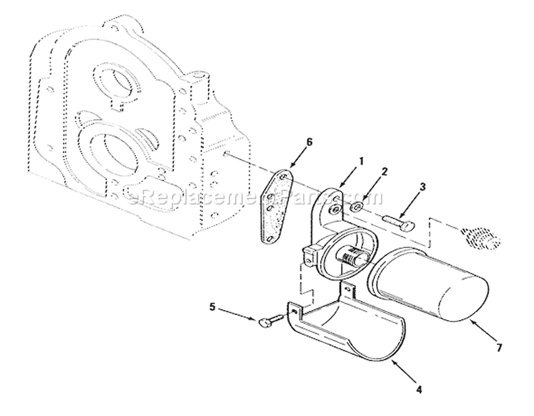 Onan Oil Filter Diagram and Parts List for 21-12K806 1989 Toro Lawn Tractor