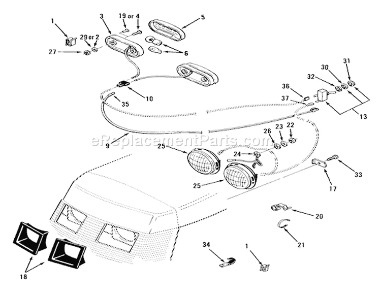 Page G Diagram and Parts List for 21-12K806 1989 Toro Lawn Tractor