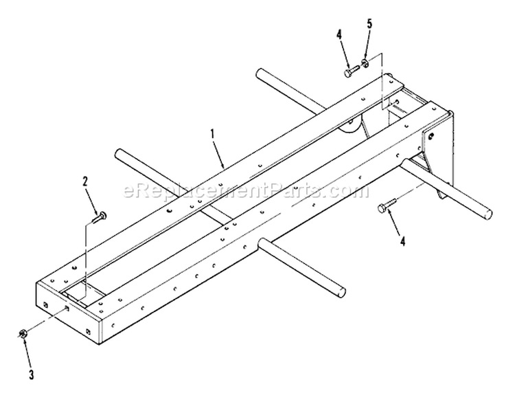 Frame Diagram and Parts List for 21-12K806 1989 Toro Lawn Tractor