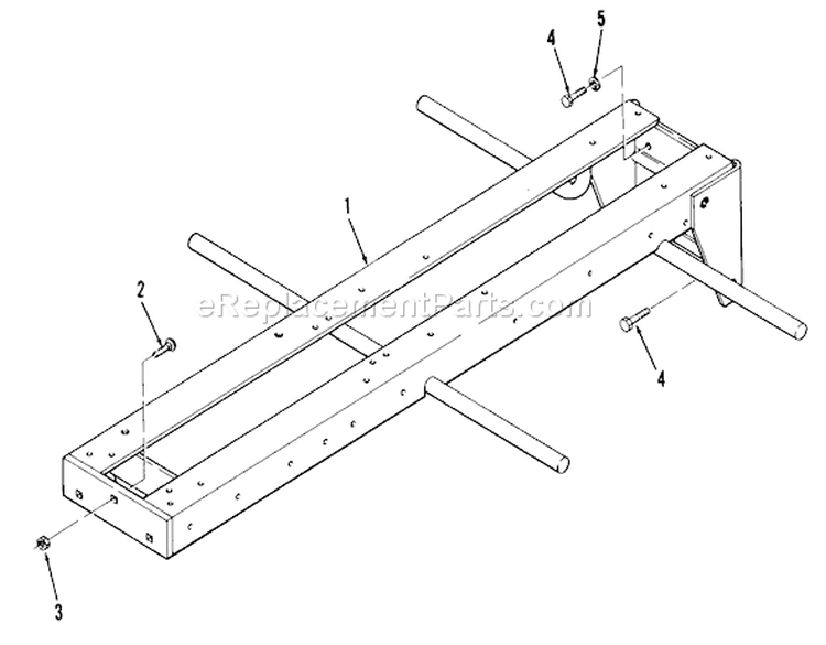 Frame Diagram and Parts List for 21-12KE01 1986 Toro Lawn Tractor