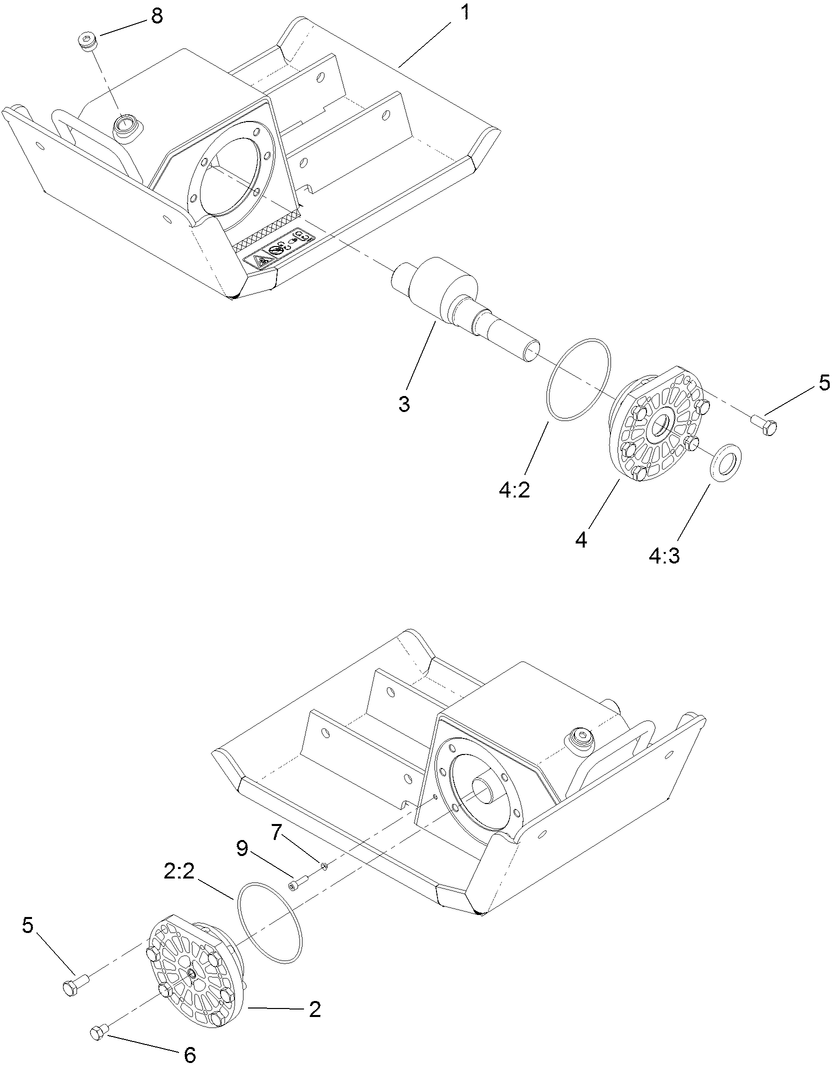 Base Assembly No. 125-6229 Diagram and Parts List for 68025 402300000 - 404319999 Toro Lawn Tractor