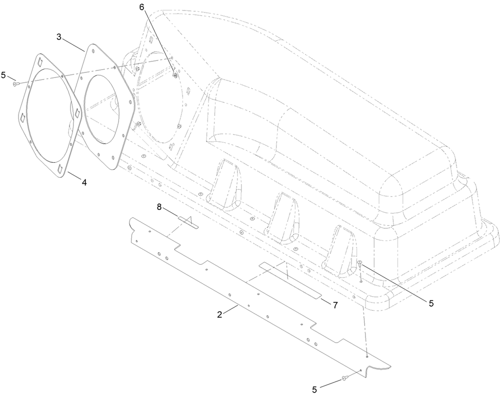Bagger Top Assembly No. 140-5096 Diagram and Parts List for 79601 400000000 - 999999999 Toro Lawn Tractor