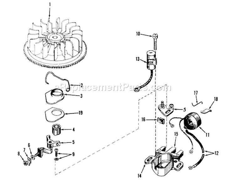 Page F Diagram and Parts List for 31626 1000001-1999999 - 1971 Toro Snow Blower