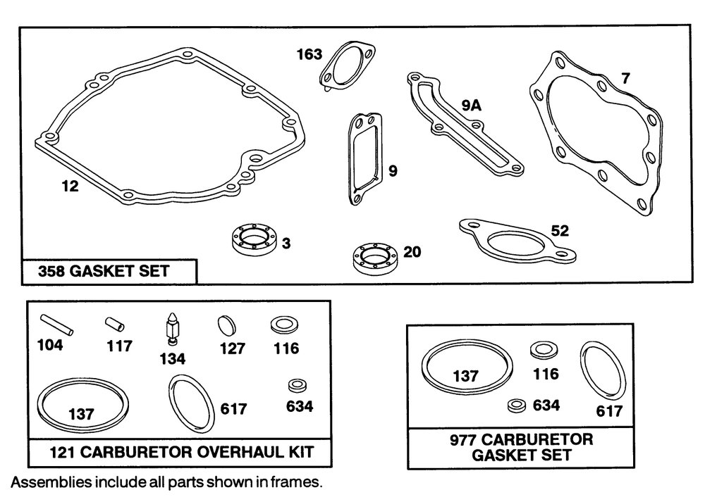 Engine Briggs & Stratton Model 122702-3171-01 Diagram and Parts List for 16404 1000001 - 1999999 Toro Lawn Mower