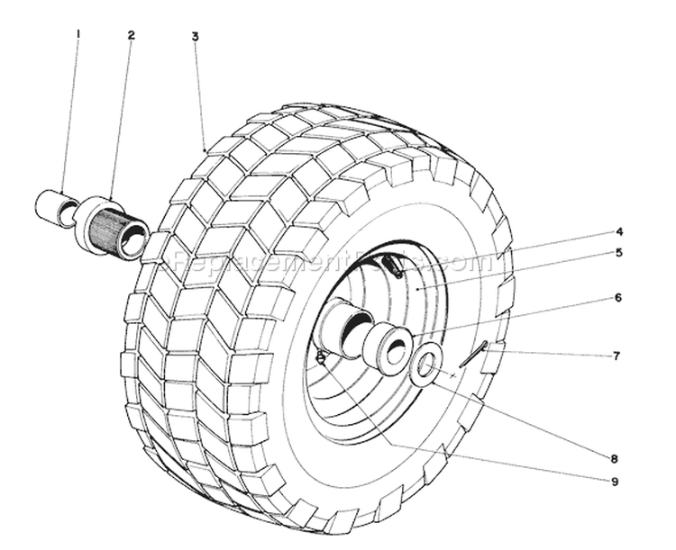 Page I Diagram and Parts List for 31655 0000001-0999999 - 1970 Toro Snow Blower