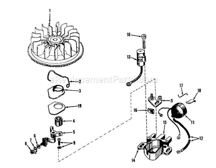 Page H Diagram and Parts List for 31677 4000001-4999999 - 1974 Toro Snow Blower