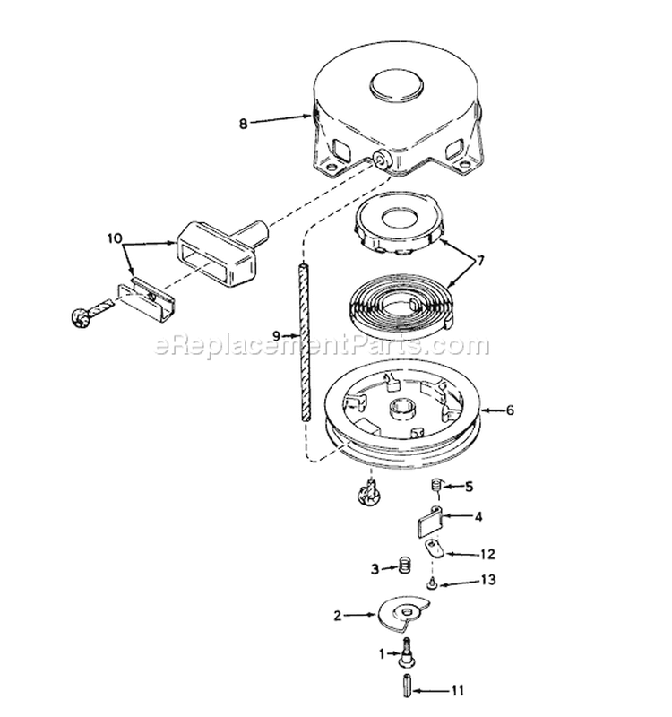 Page J Diagram and Parts List for 31677 5000001-5999999 - 1975 Toro Snow Blower