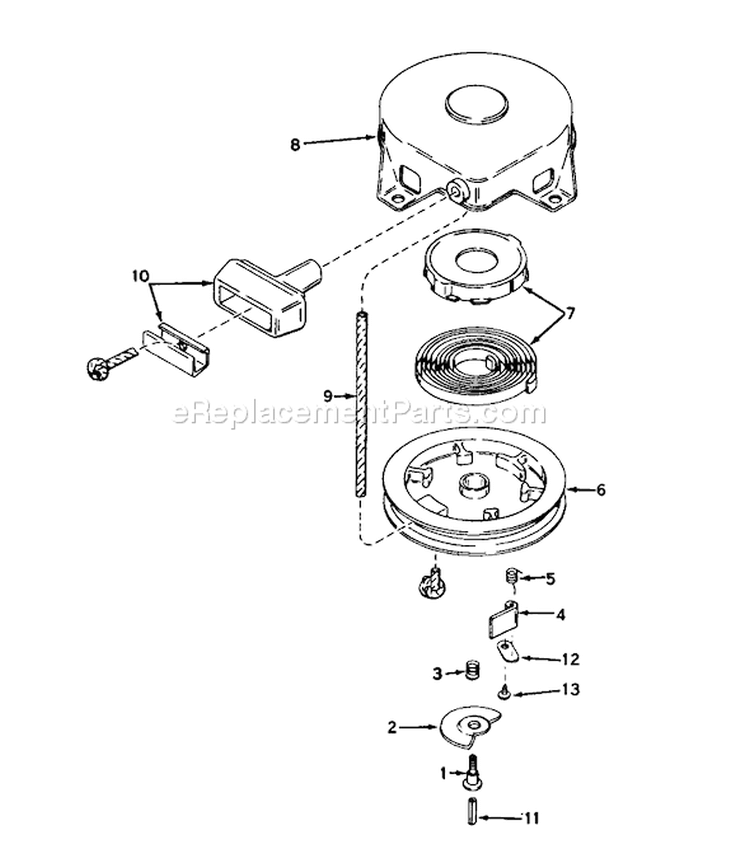 Page L Diagram and Parts List for 31677 7000001-7999999 - 1977 Toro Snow Blower