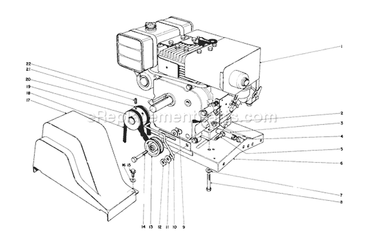 Page D Diagram and Parts List for 31756 3000001-3999999 - 1973 Toro Snow Blower