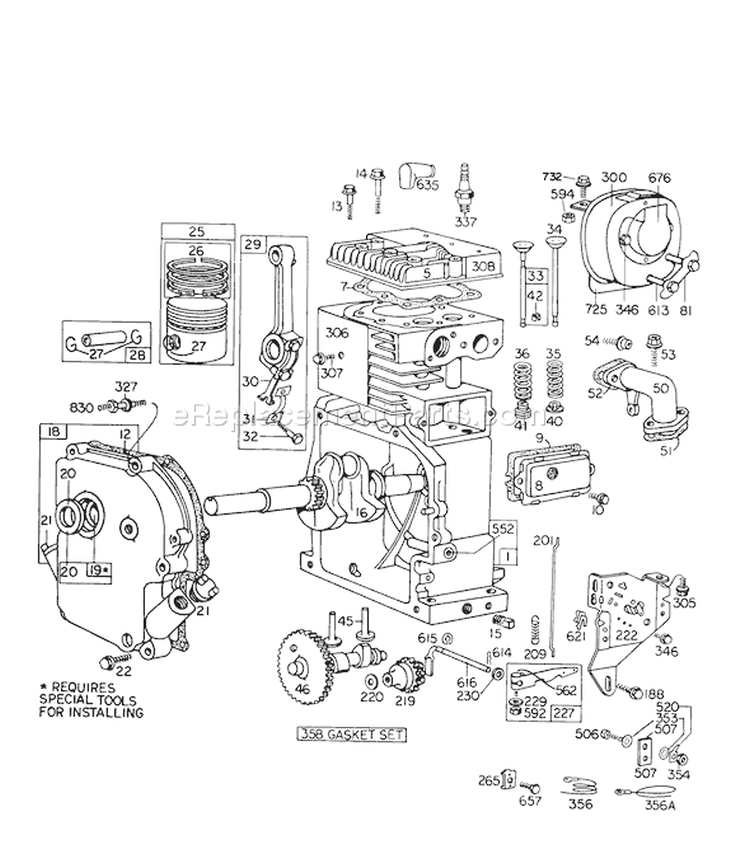Page F Diagram and Parts List for 31823 4000001-4999999 - 1974 Toro Snow Blower