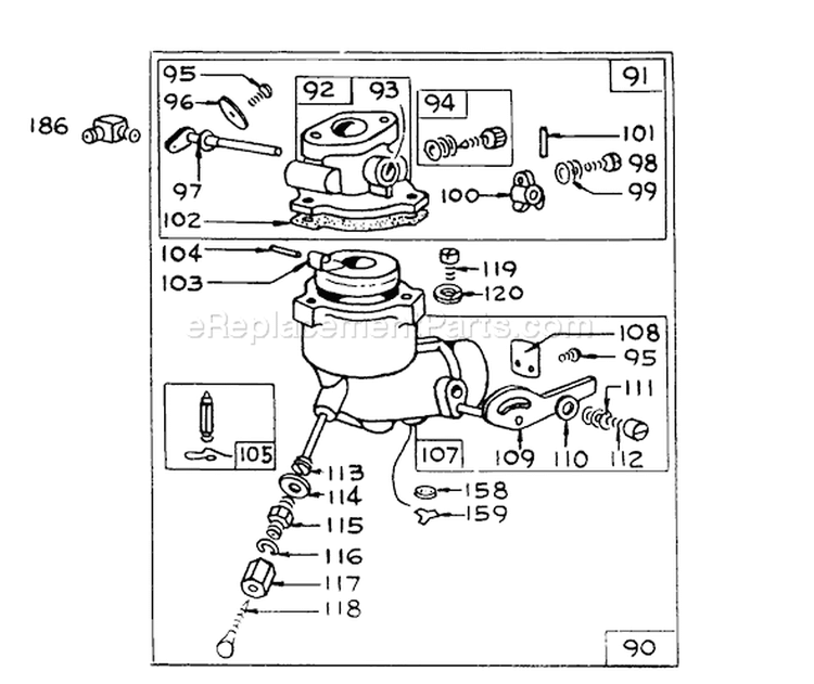 Page D Diagram and Parts List for 31727 1000001-1999999 - 1971 Toro Snow Blower