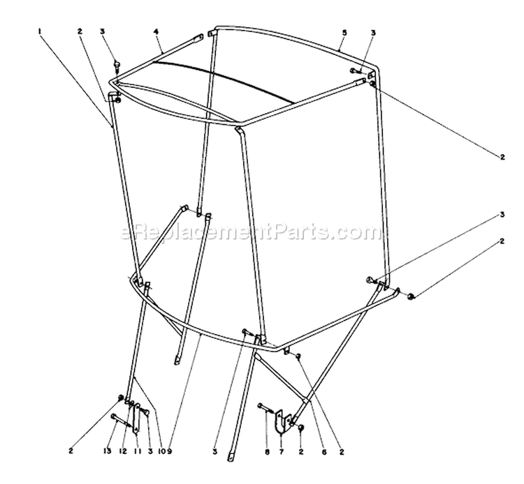 Page H Diagram and Parts List for 31995 7000001-7999999 - 1977 Toro Snow Blower