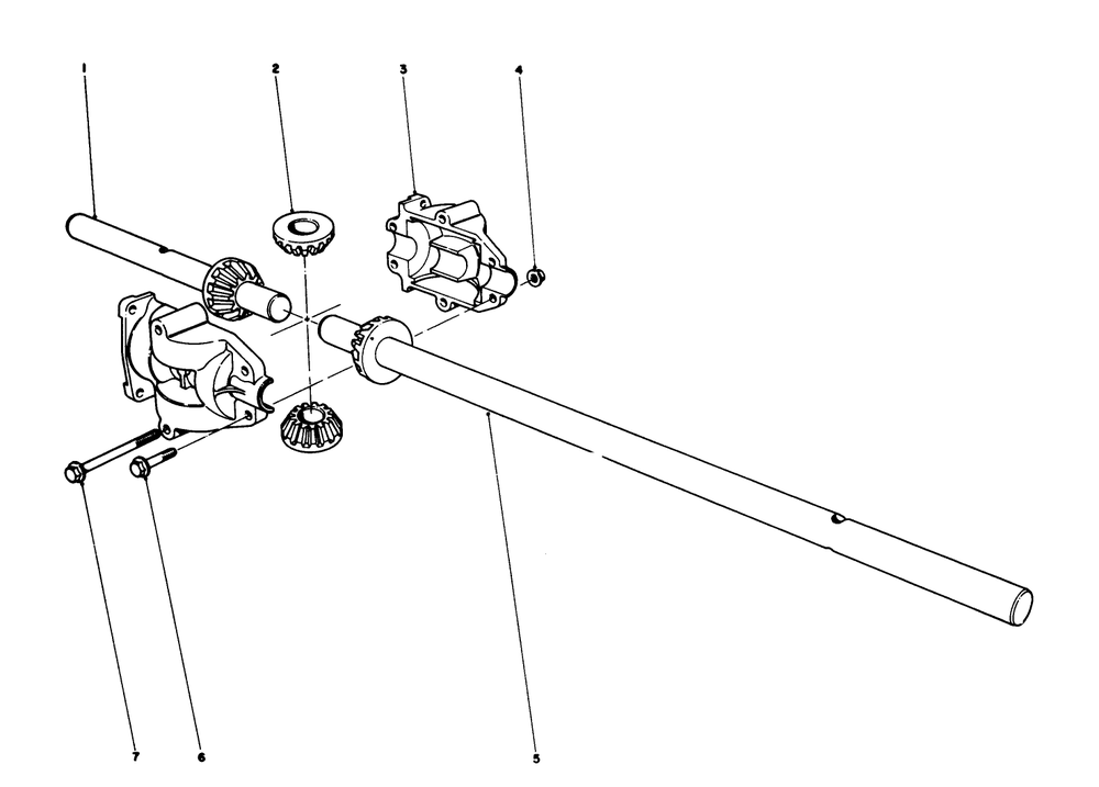 Differential Assembly No.39-6770 Diagram and Parts List for 56080 0000001 - 0999999 Toro Lawn Tractor