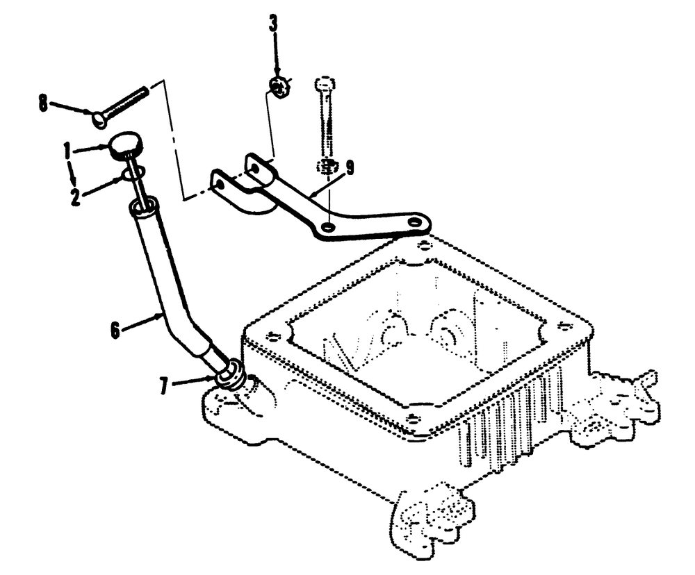 Oil Fill Tube And Bracket Diagram and Parts List for R1-20OE02 2000001 - 2999999 Toro Lawn Tractor