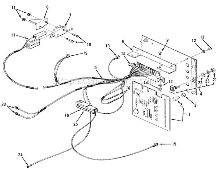Electrical System (211-5 Only) Diagram and Parts List for 32-11B301 1987 Toro Lawn Tractor