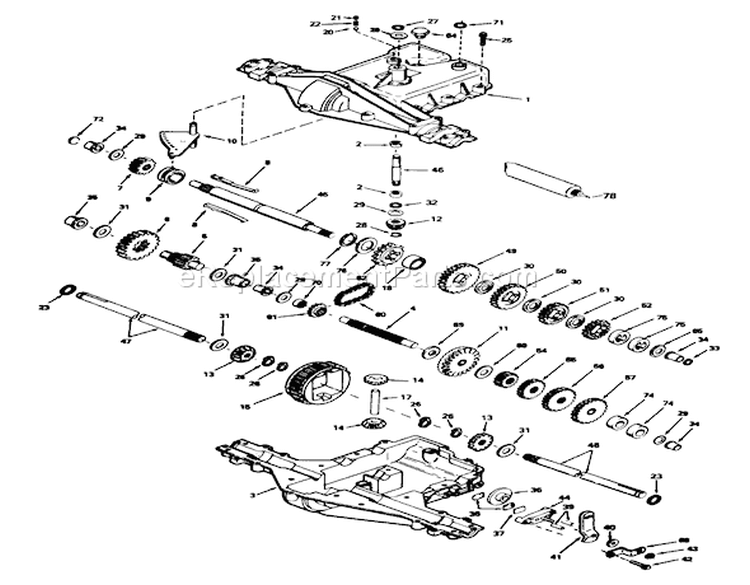 Peerless Transmission Model No. 930-020 (212-5) Diagram and Parts List for 32-12B5A3 1000001-1999999 - 1991 Toro Lawn Tractor