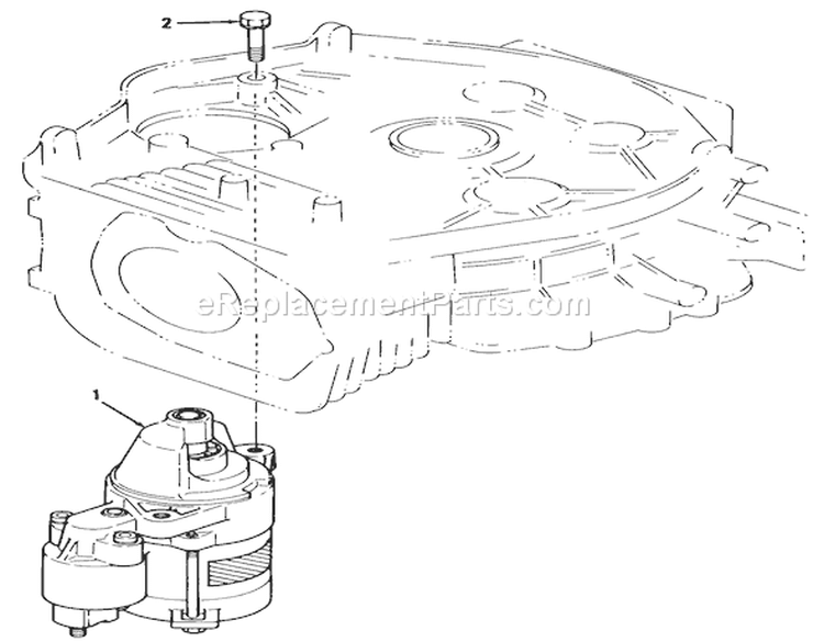12hp Engine Starter Assembly Diagram and Parts List for 32-10BE02 1000001-1999999 - 1991 Toro Lawn Tractor