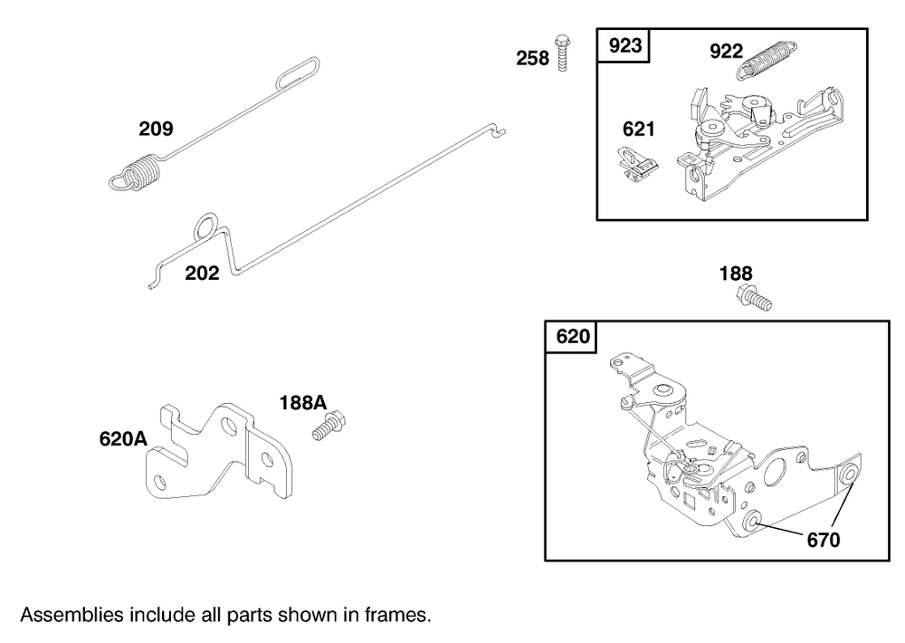 Engine Briggs & Stratton Model 12f802-1767-E1 Diagram and Parts List for 20808 8900001 - 8999999 Toro Lawn Mower