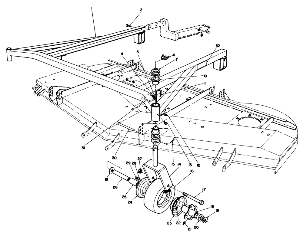 72" Cutting Unit Model No. 30575 (Continued) Diagram and Parts List for 30798 0000001 - 0999999 Toro Lawn Tractor