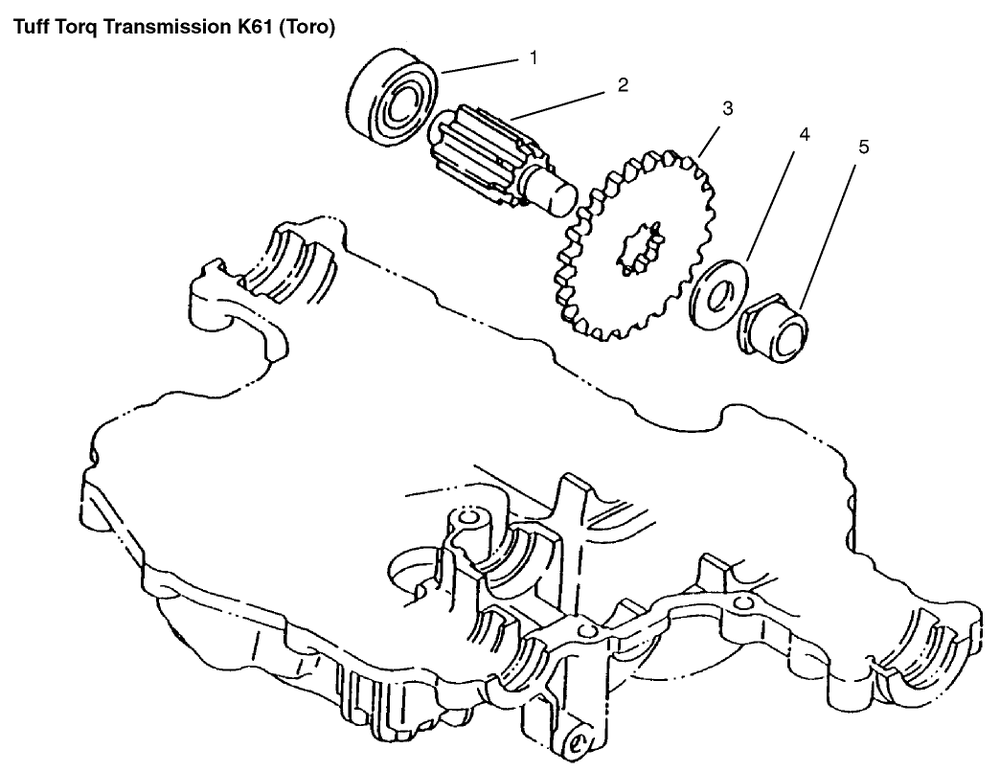 Final Pinion Diagram and Parts List for 72070 9900001 - 9999999 Toro Lawn Tractor
