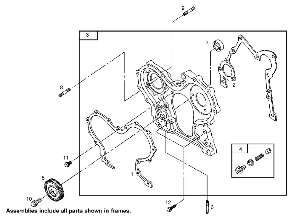 Gear Housing Assembly Diagram and Parts List for 74268 (313000001-313999999)(2013) Toro Lawn Mower