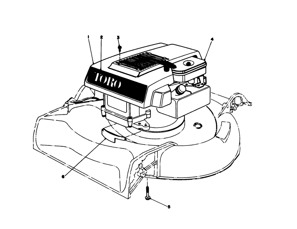 Engine Assembly Model 16067 & 16155 Diagram and Parts List for 16155 8000001 - 8999999 Toro Lawn Mower