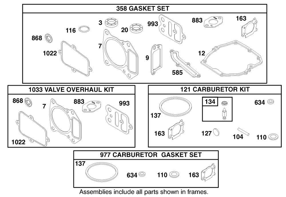 Engine Gts-200 Diagram and Parts List for 20787 9900001 - 9999999 Toro Lawn Mower