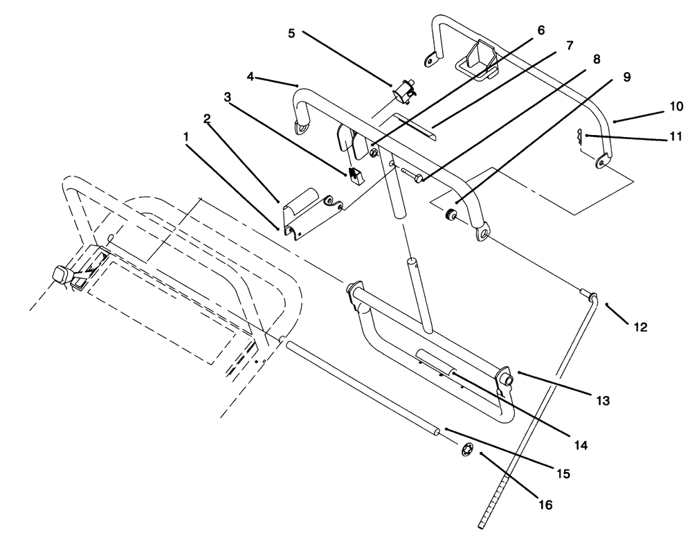 Handle Assembly (Continued) Diagram and Parts List for 30181 59000001 - 59999999 Toro Lawn Tractor Accessories