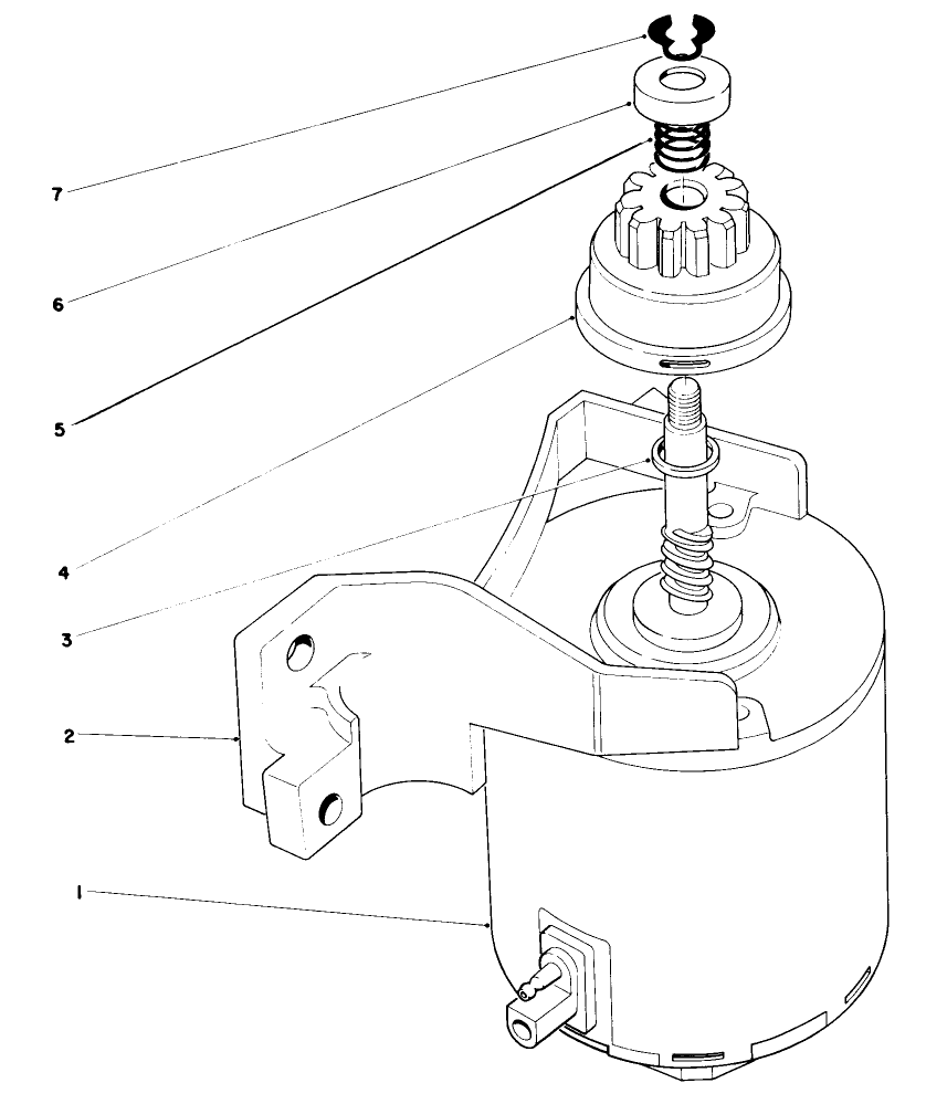 Starter Assembly Diagram and Parts List for 20574 4000001 - 4999999 Toro Lawn Mower