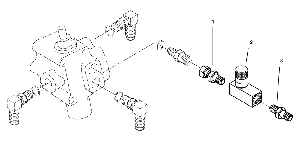 Control Valve Kit # 93-7158 Diagram and Parts List for 30761 790001 - 799999 Toro Snow Blower