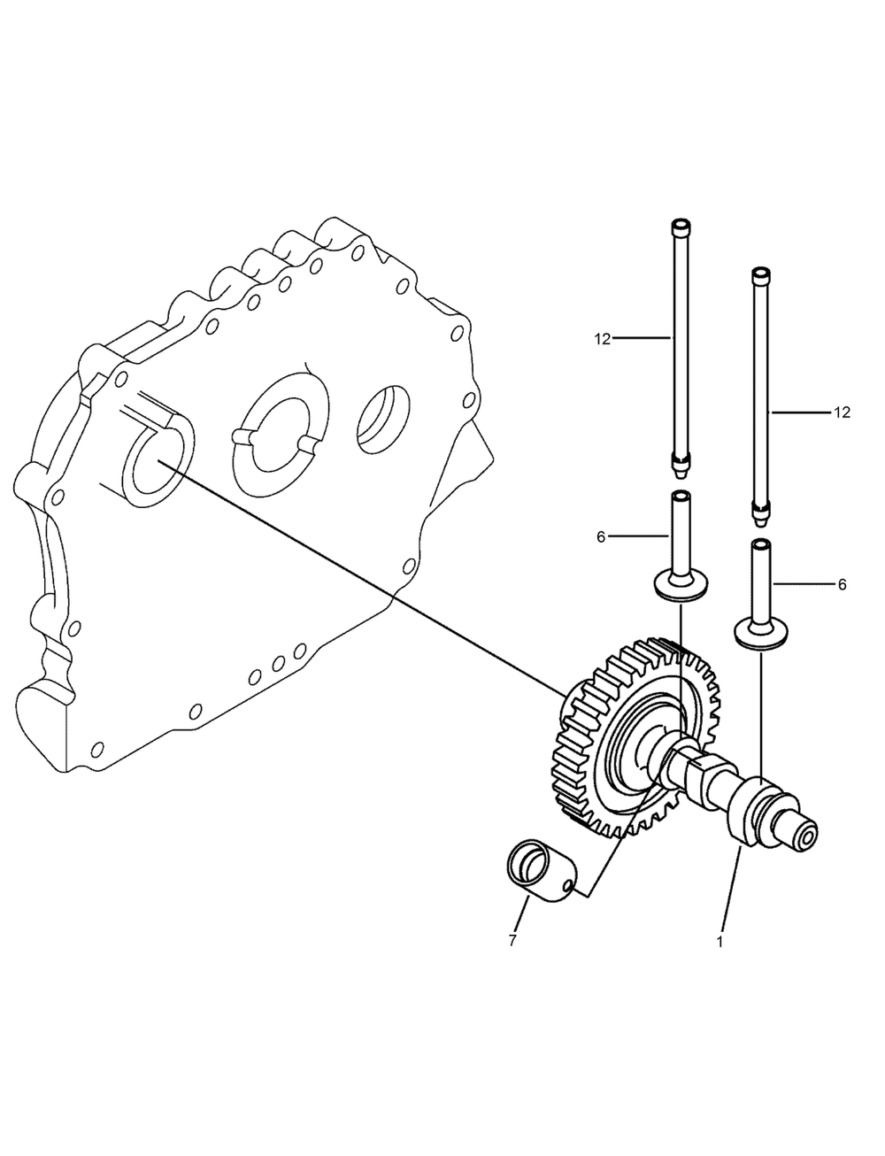 Camshaft Assembly Diagram and Parts List for 23897 400000000 - 999999999 Toro Lawn Tractor Accessories