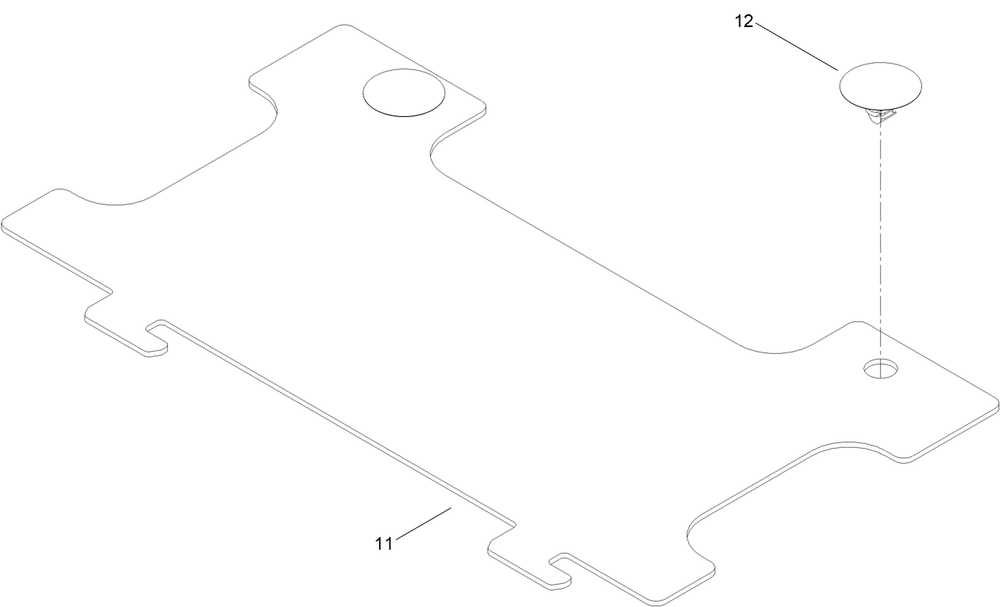 Shield Assembly Diagram and Parts List for 74679 400000000 - 999999999 Toro Lawn Tractor