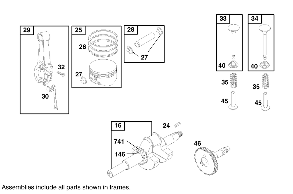 Engine Briggs & Stratton Model 92252-0129-02 Diagram and Parts List for 62063 790001 - 799999 Toro Aerator