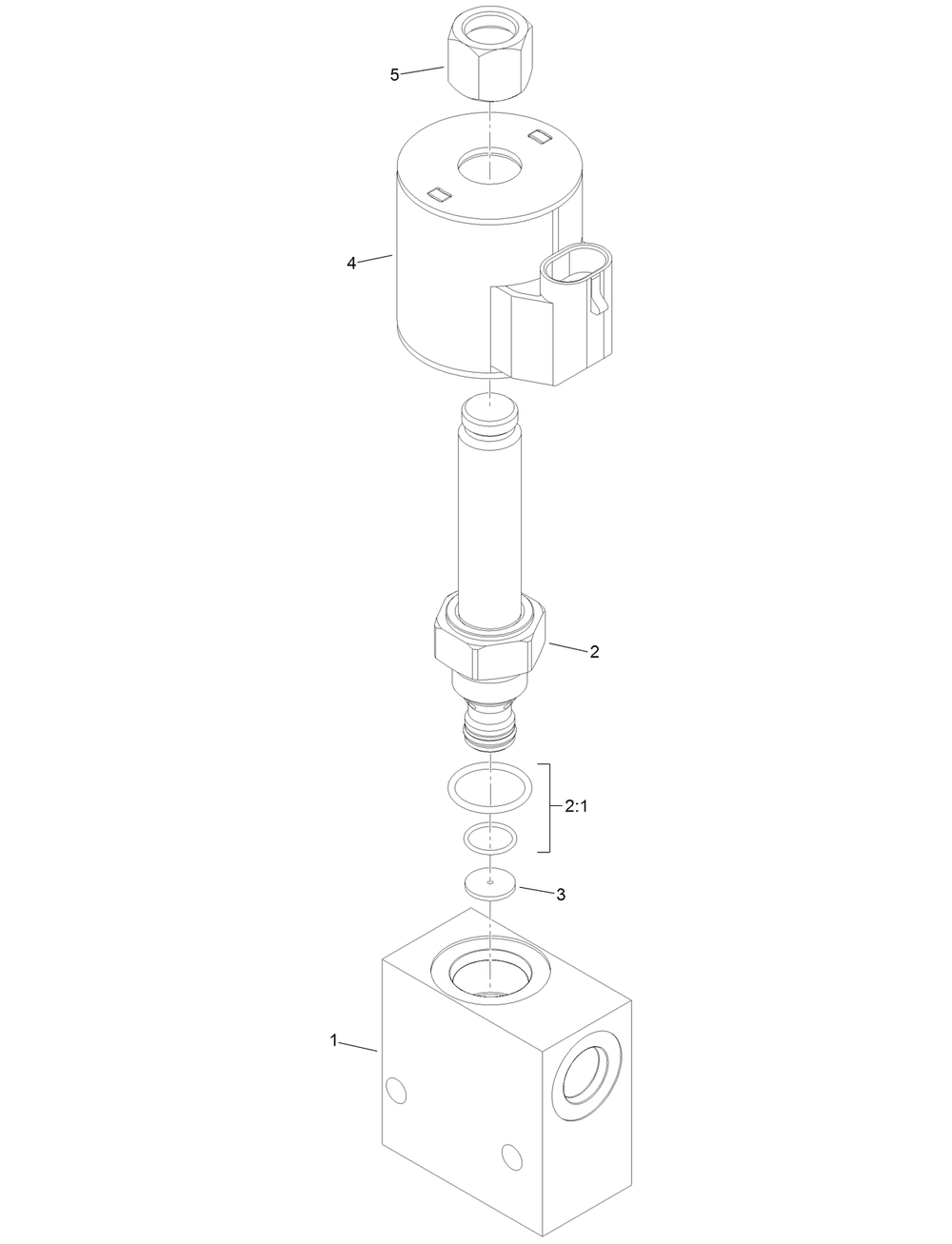Proportional Relief Manifold Assembly No. 136-8850 Diagram and Parts List for 23803 400000000 - 999999999 Toro Lawn Tractor Accessories