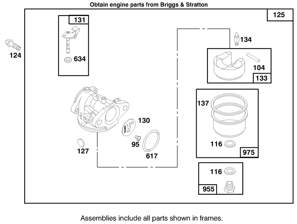 Engine Briggs & Stratton Model 12f802-0667-01 Diagram and Parts List for 20914 7900001 - 7999999 Toro Lawn Mower