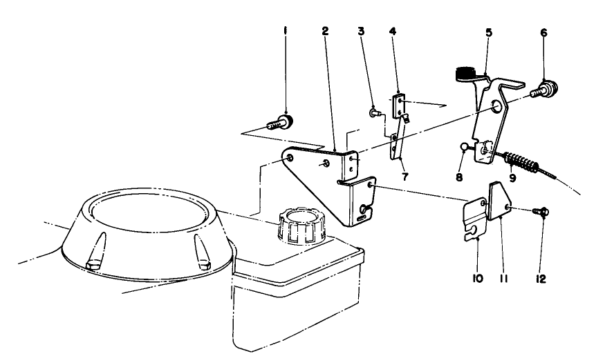 Brake Assembly Diagram and Parts List for 16785 7000001 - 7999999 Toro Lawn Mower