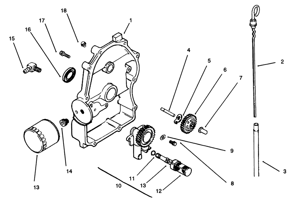 Oil Pan/Lubrication Diagram and Parts List for 30610 390001 - 399999 Toro Lawn Tractor