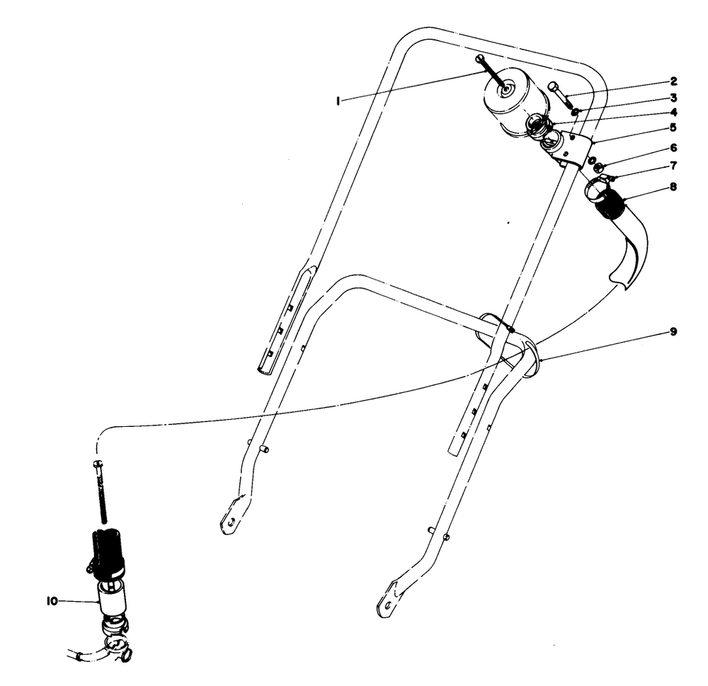 Remote Air Cleaner Kit No. 28-0580 (Optional) Diagram and Parts List for 23333 8000001 - 8999999 Toro Lawn Mower