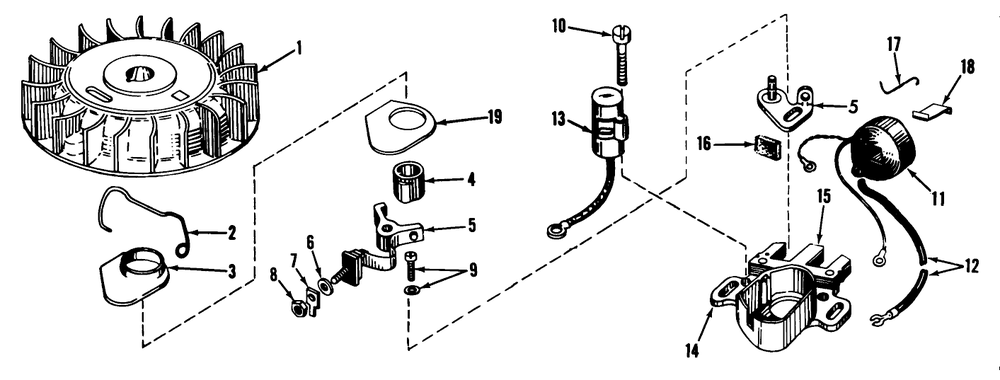 Magneto Model No. 610689a Diagram and Parts List for 23200 7000001 - 7999999 Toro Lawn Mower