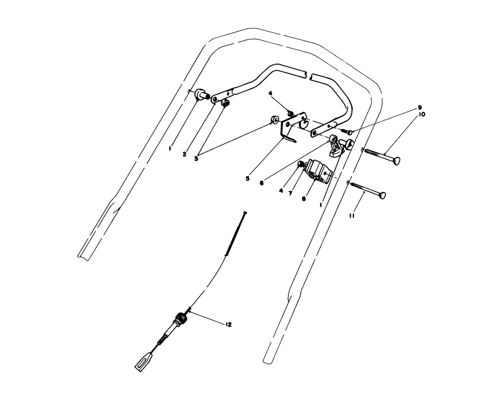 Traction Control Assembly Diagram and Parts List for 20627C 6000001 - 6999999 Toro Lawn Mower