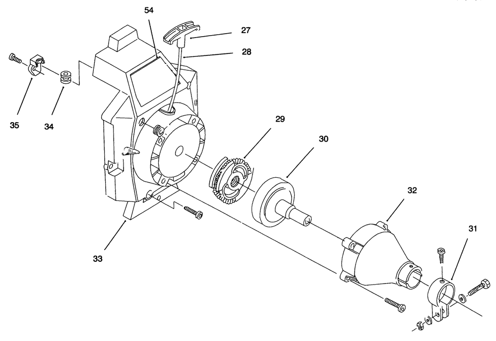 Engine Assembly (Continued) Diagram and Parts List for 51918 990000001 - 999999999 Toro Trimmer