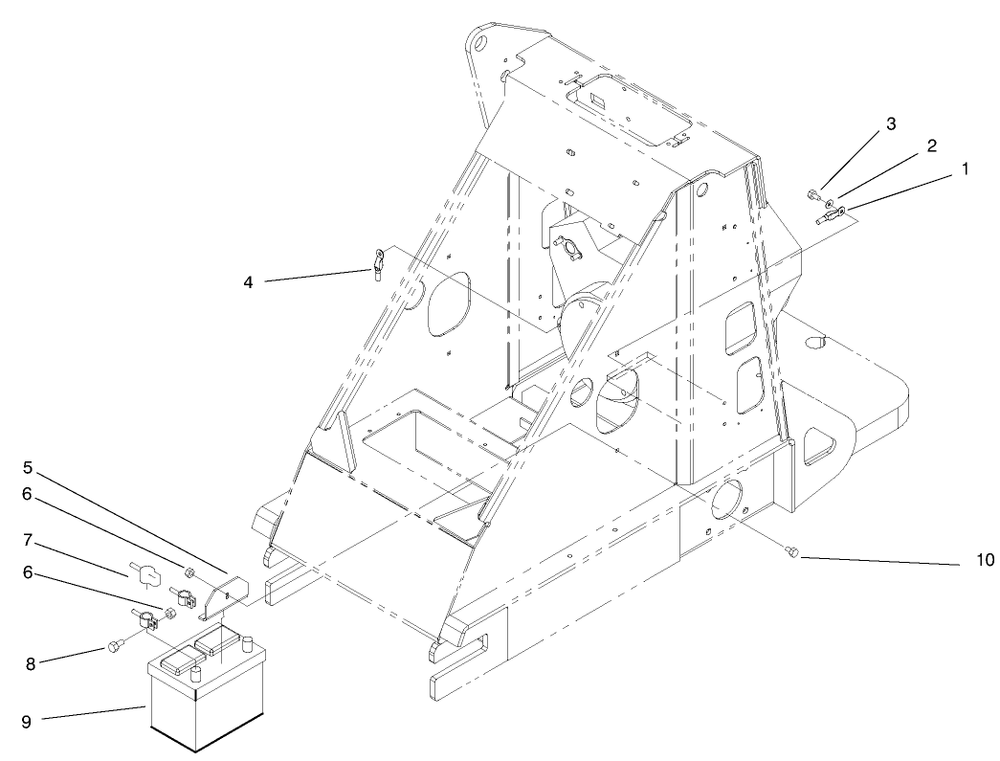 Electrical Assembly Diagram and Parts List for 22300 890001 - 899999 Toro Lawn Tractor Accessories