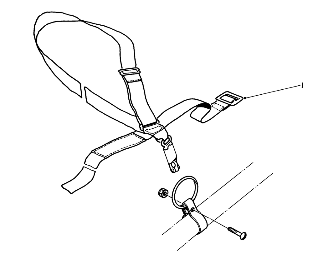 Deluxe Harness No. 46-2960 (Optional) Diagram and Parts List for 51603 2000001 - 2999999 Toro Trimmer