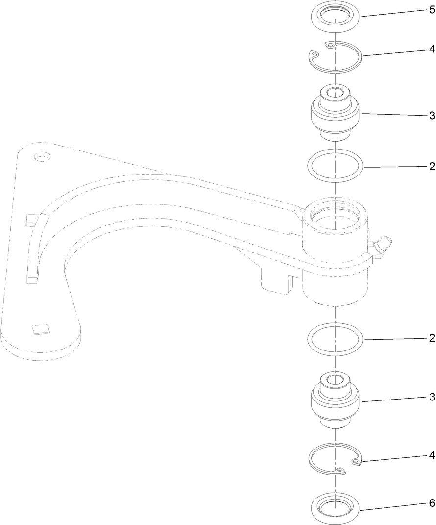 Idler Arm Assembly No. 126-9116 Diagram and Parts List for 39514 413000000 - 999999999 Toro Aerator