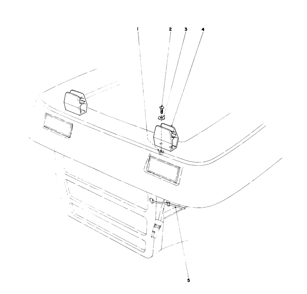 Holding Clip Assembly Diagram and Parts List for 59145 0000001 - 0999999 Toro Lawn Tractor