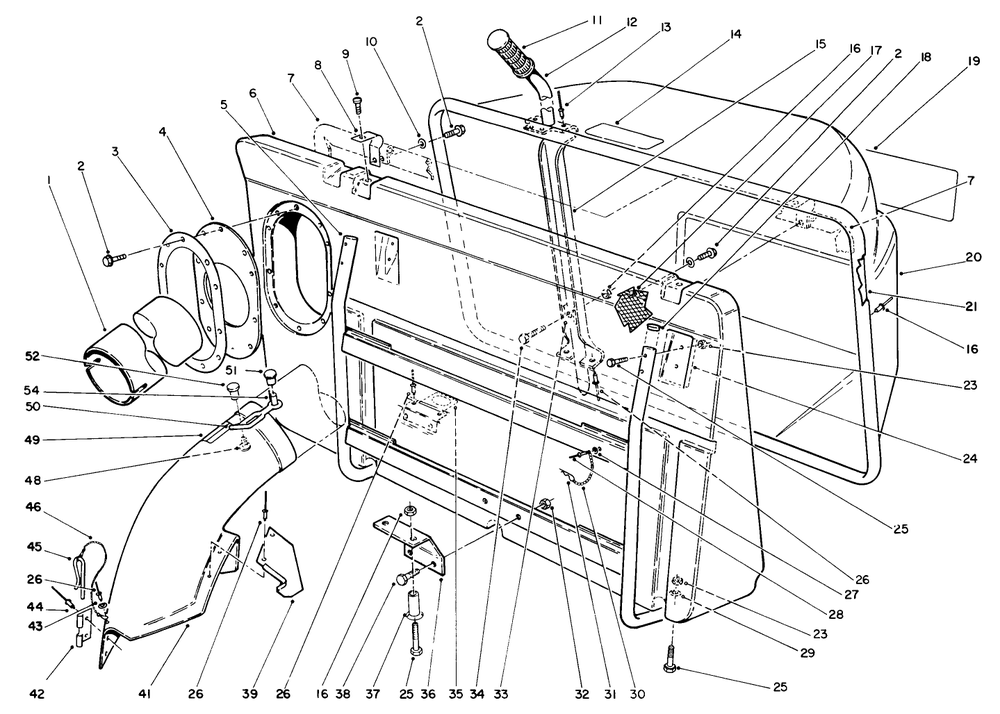 Easy-Empty Grass Catcher Model 59176 (Optional) Diagram and Parts List for 56185 2000001 - 2999999 Toro Lawn Tractor