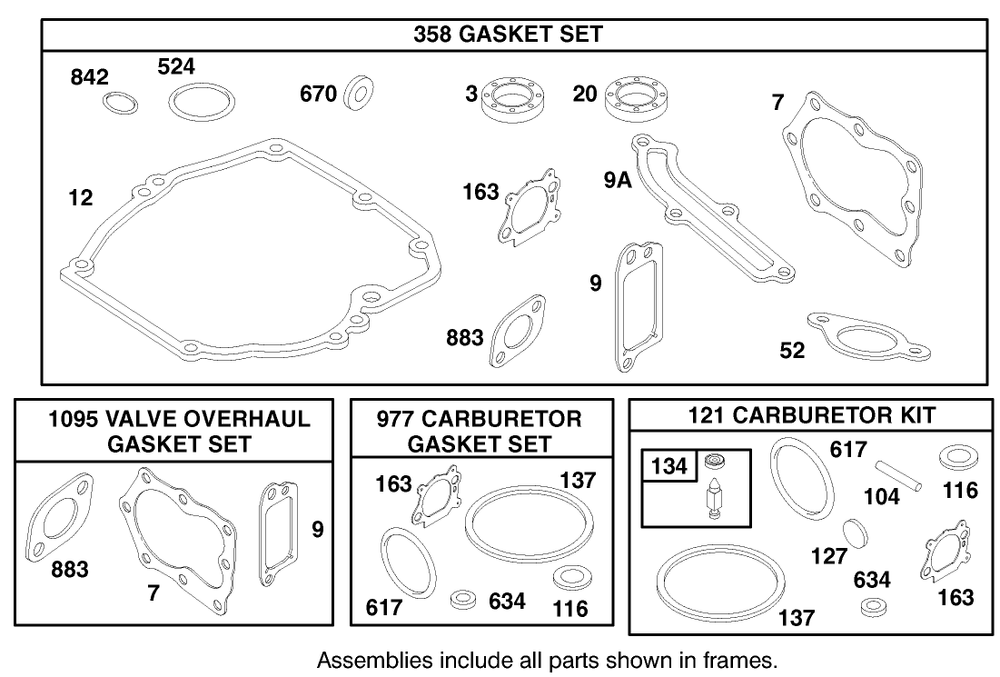 Engine Briggs & Stratton Model 12u802-0639-01 Diagram and Parts List for 20712 7900001 - 7999999 Toro Lawn Mower